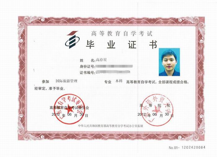 自学考试本科毕业证